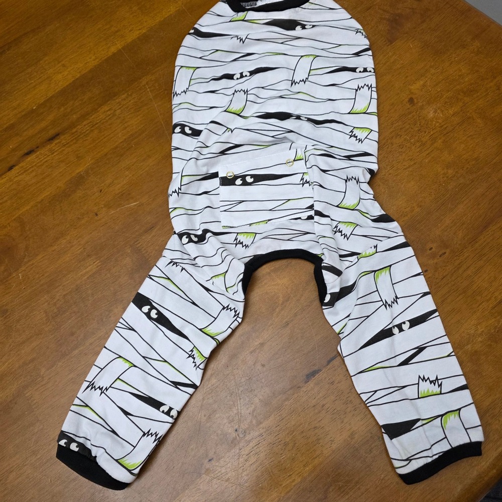 Thrills & Chills Dog Pajamas Mummy Costume Halloween Pet‎ Apparel Medium